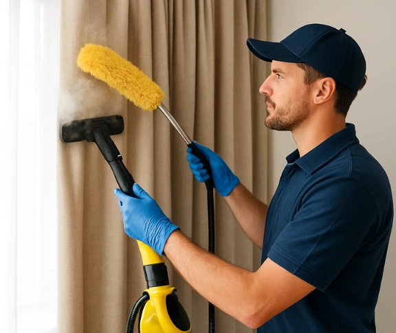 Trusted residential curtain cleaning technician Matty Curtain Cleaning zetland-nsw QLD