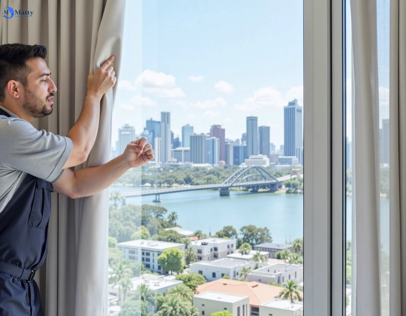 Professional curtain steam cleaning service zetland-nsw QLD by Matty Curtain Cleaning
